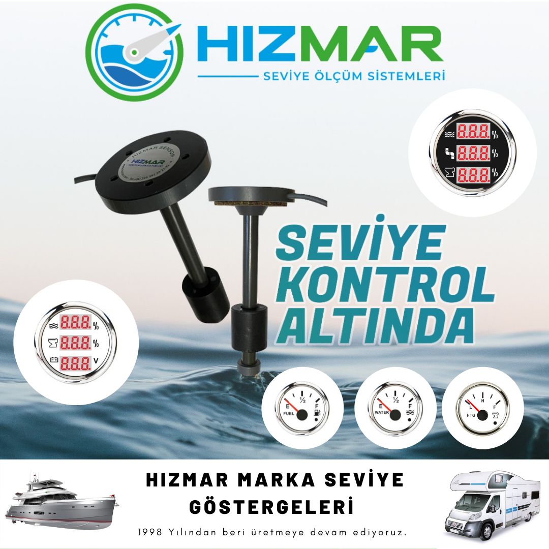 Beyaz İbreli Pis Su Seviye Göstergesi 