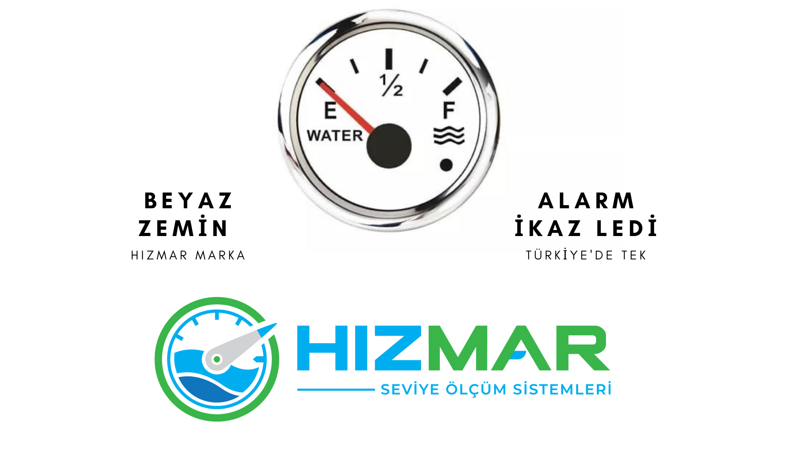İbreli Su Seviye Göstergesi Beyaz
